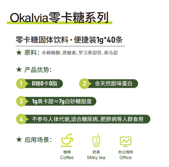 Okalvia奥卡甜1g*40便携装